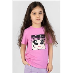 Хлопковая футболка из супрема для девочки Bossa Nova